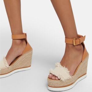 See by Chloé Women's Glyn Espadrille Platform Wedge Ankle Strap Sandals